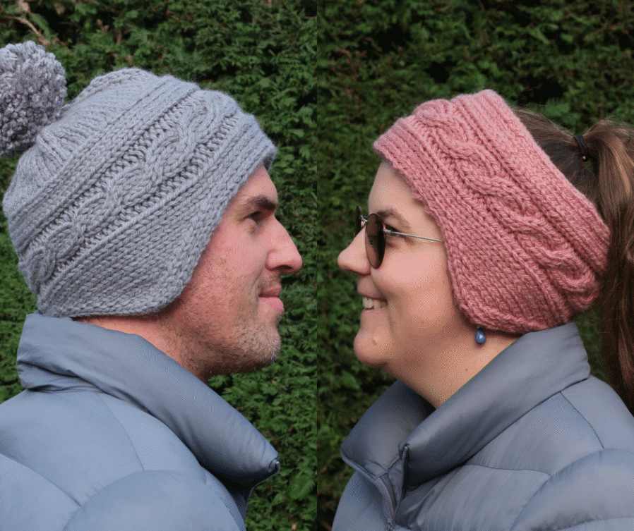Glintpine Cable Knit Hat Pattern Free | Knitting with Chopsticks