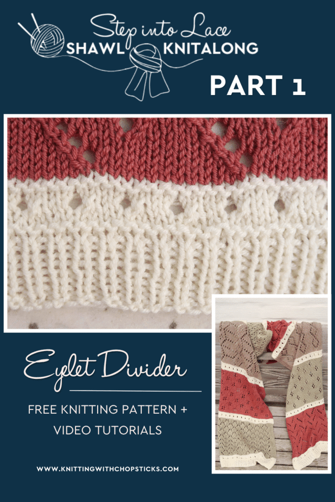 Eyelet Divider Lace Shawl Free Pattern