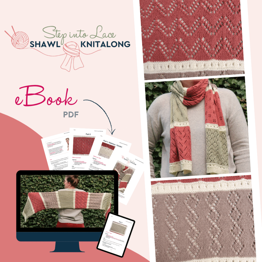 Step into Lace Shawl KAL pattern ebook PDF
