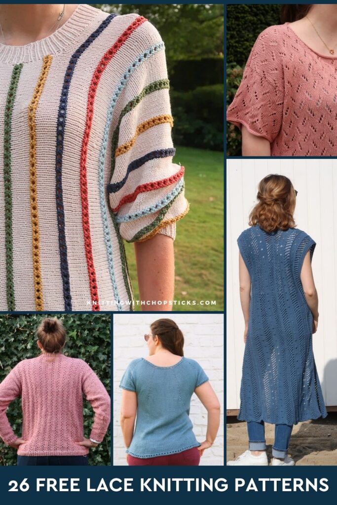26 Free
Lace Knitting Patterns for Every Skill Level
