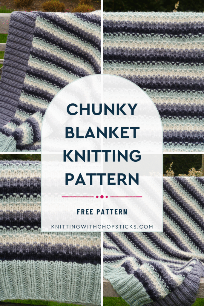 chunky blanket knitting pattern free