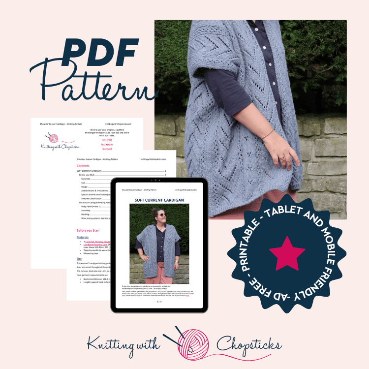  Soft Current Cardigan Knitting Pattern pdf