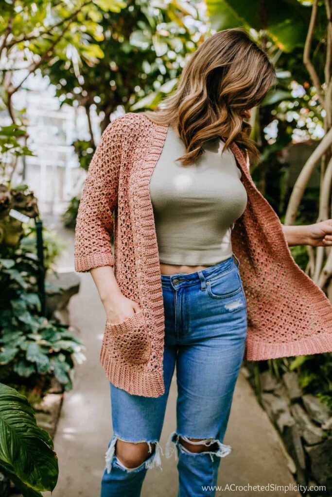 Find the Summer Splendor lace crochet cardigan here