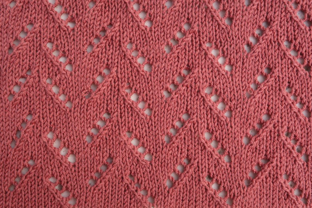 Free knitting pattern learn how to knit lace