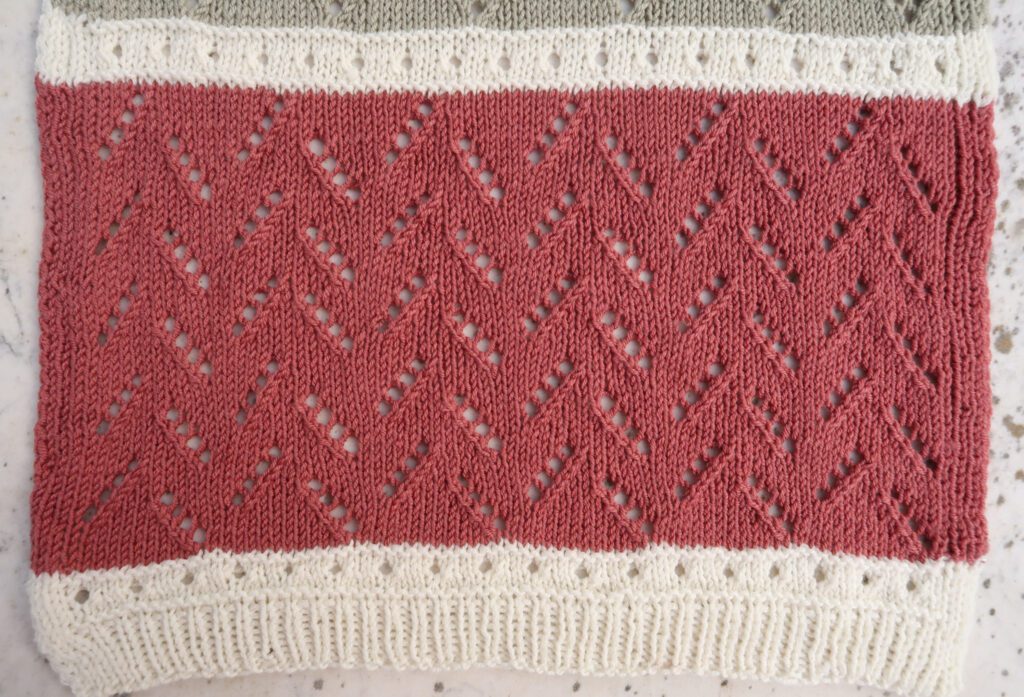 Vertical Zig Zag Lace Knitting free knit shawl pattern