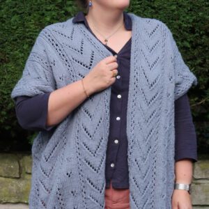 Soft Current Cardigan knitting pattern for lace cardigan