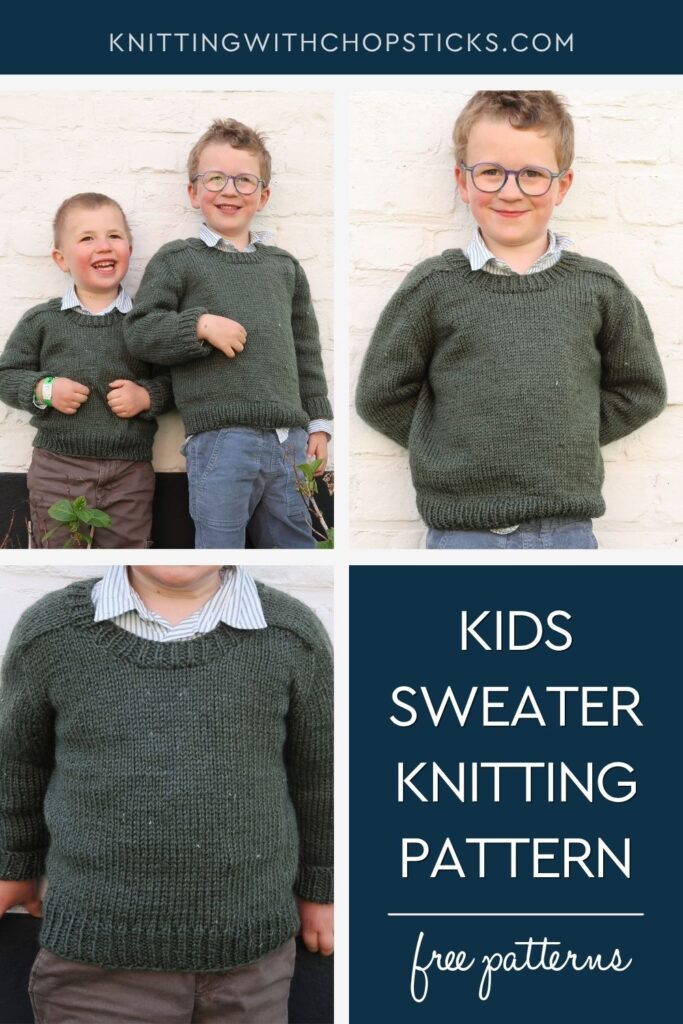 Pin this baby boy sweater knitting pattern free for later!