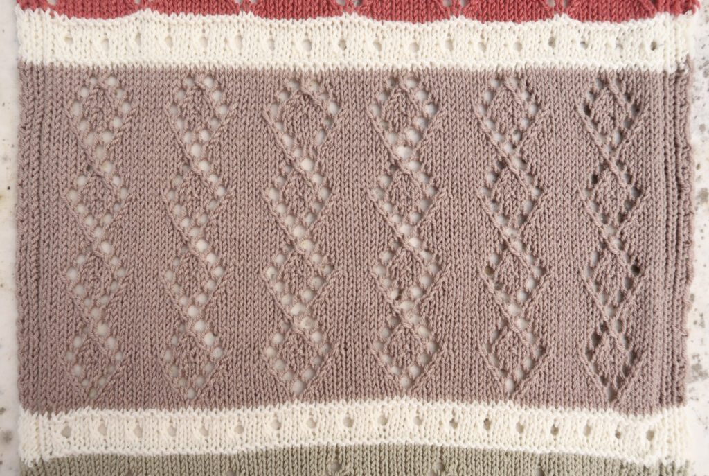 Honeycomb Diamond Lace Stitch Tutorial