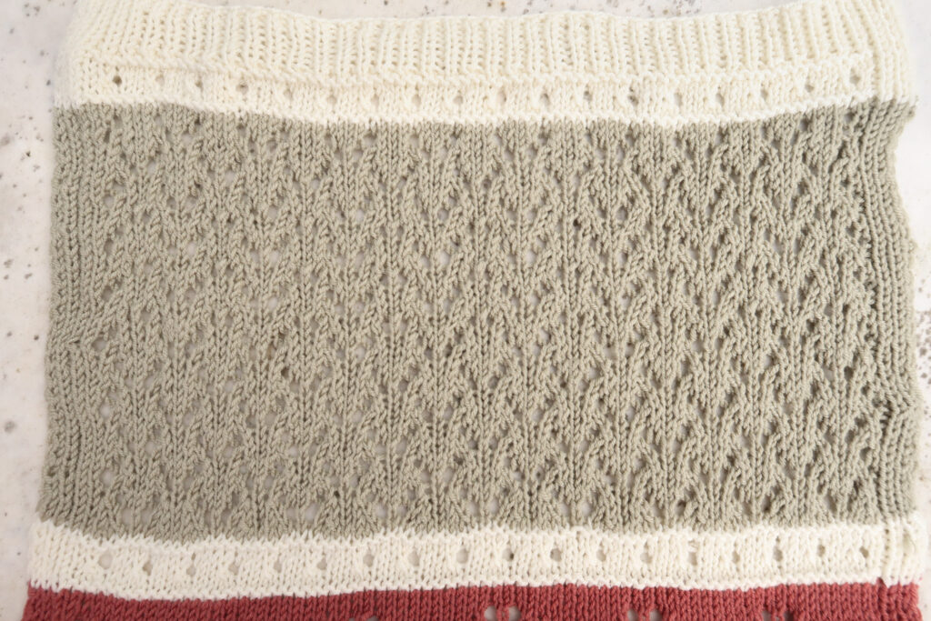 Knit Arches And Diamonds Lace Pattern Tutorial