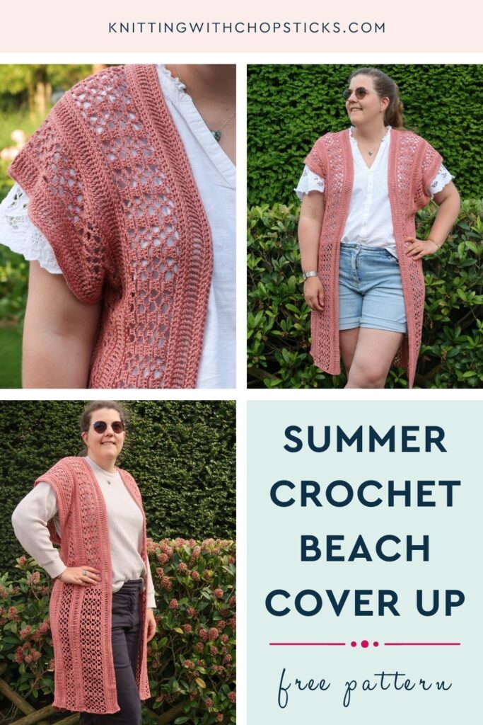 Free Crochet Beach Cover Up Pattern – Dune Walk Coverup Pin