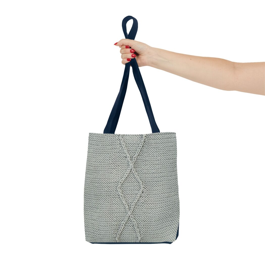 Step into Cables Diamonds & Cables Ribbing Tote - Image 2