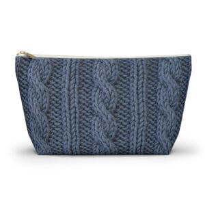 Step into Cables Cabled Ribbing Notion Pouch