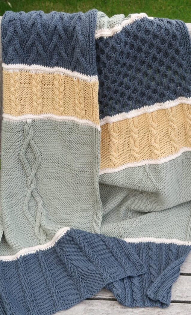 Free cable knit shawl pattern