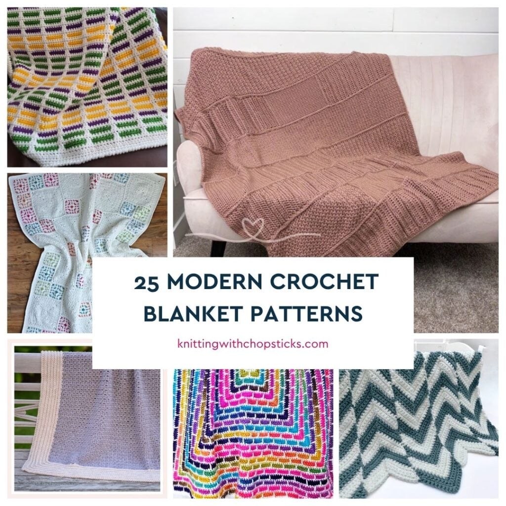 25 Modern Crochet Blanket Patterns free